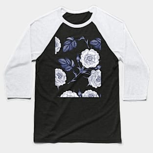 bomming design flower-flowers patterns Baseball T-Shirt